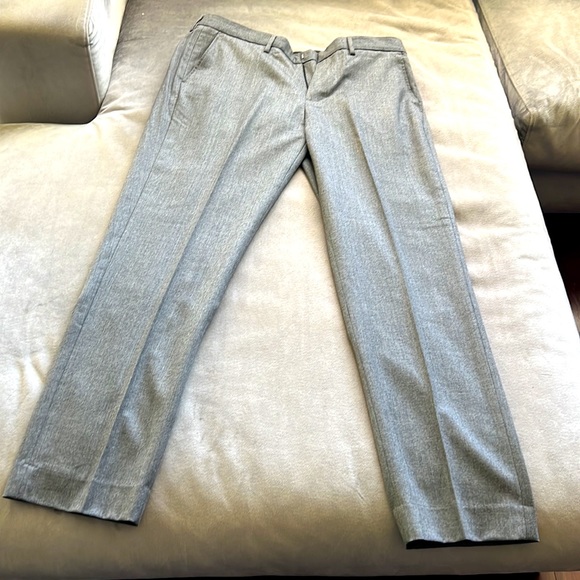 J. Crew Mens Dress Pants | size 34W x 32L | Slim Bedford | Grey - Picture 9 of 12